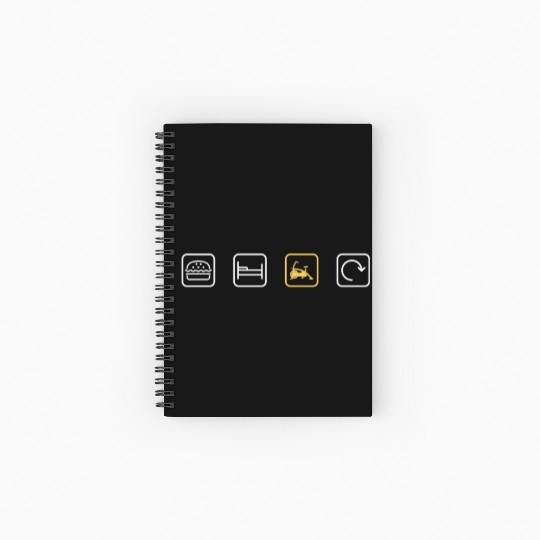 Spin And Indoor Cycling Apparel Spiral Notebooks   Ruled Line