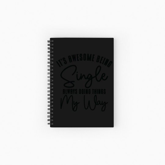 Awesome Single Independent Solo Single Quotes Spiral Notebooks   Ruled Line