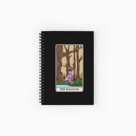 Mythical Creatures Cryptid Tarot Design for Spiral Notebooks   Ruled Line