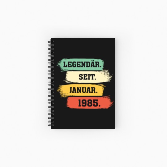 Legend Since January 1985 Spiral Notebooks   Ruled Line