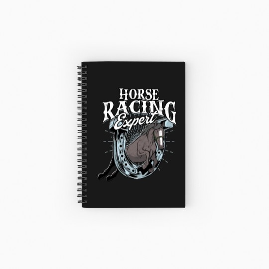 Horse Racing Equestrian Horseback Horse Racer Spiral Notebooks   Ruled Line