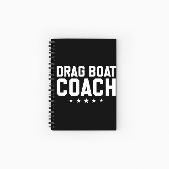 Drag Boat Coach Speed Boat Spiral Notebooks   Ruled Line