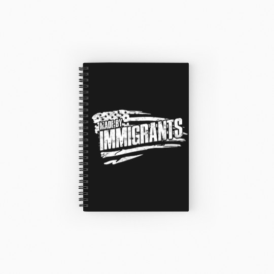 US Immigrant Indigenous USA Immigrants america Spiral Notebooks   Ruled Line
