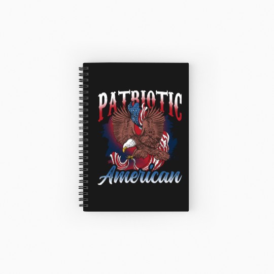 Patriotic American USA Patriot US Spiral Notebooks   Ruled Line