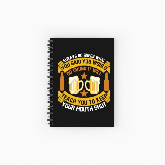 Teach you to keep your mouth shut Spiral Notebooks   Ruled Line