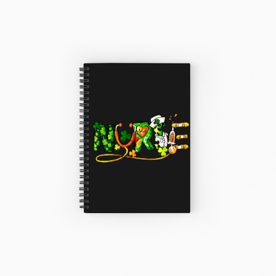 St Patricks Day, Nurse Spiral Notebooks   Ruled Line
