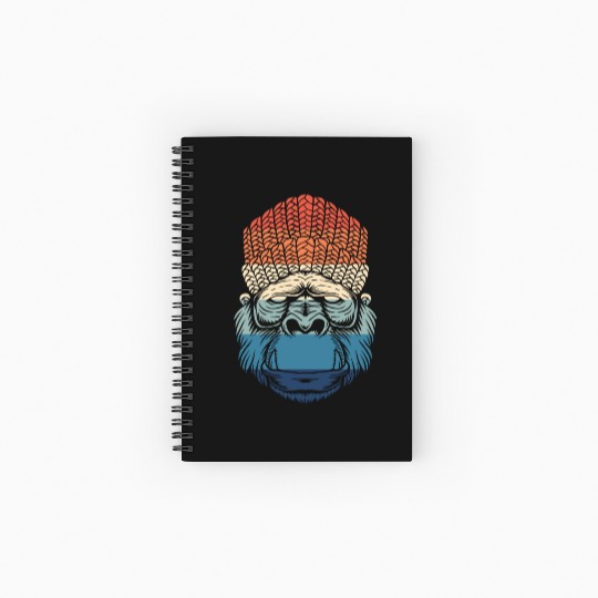 Monkey Ape Gorilla Spiral Notebooks   Ruled Line