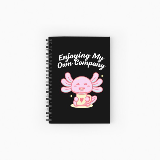 Enjoying My Own Company Sarcastic Introvert Sarcas Spiral Notebooks   Ruled Line