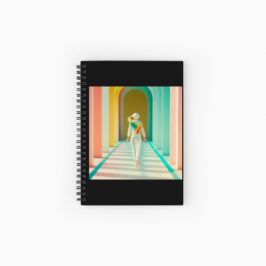 Independent Woman Picture Spiral Notebooks   Ruled Line