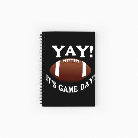 Yay! It's Game Day! Spiral Notebooks   Ruled Line