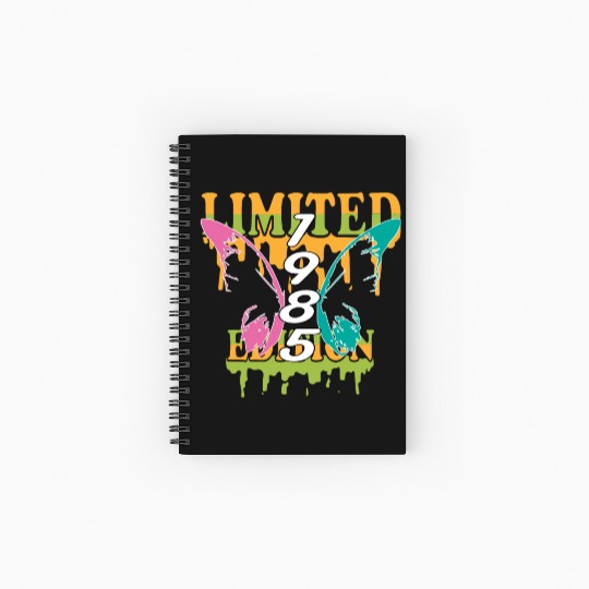 1985 Born Limited Edition Butterfly Gift Spiral Notebooks   Ruled Line