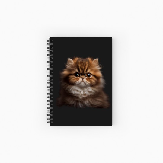 Persian Cat - A Sweet Gift Idea For All Cat Spiral Notebooks   Ruled Line