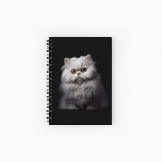 Persian Cat - A Sweet Gift Idea For All Cat Spiral Notebooks   Ruled Line