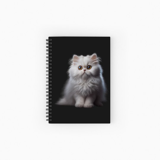 Persian Cat - A Sweet Gift Idea For All Cat Spiral Notebooks   Ruled Line