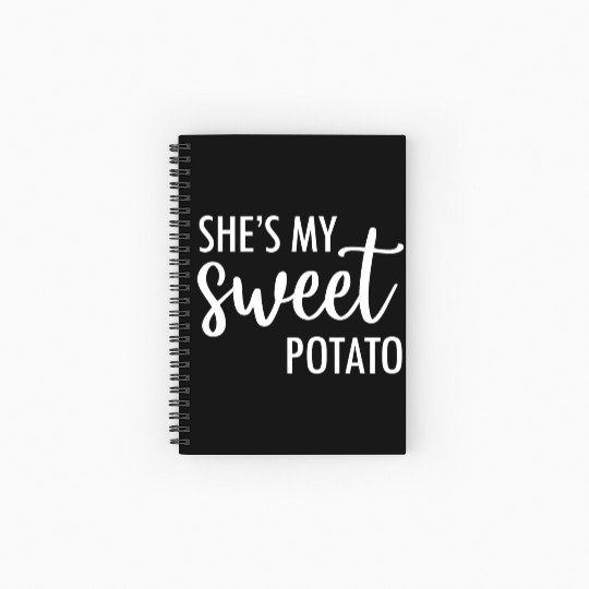 She's My Sweet Potato I Yam Valentine's Spiral Notebooks   Ruled Line
