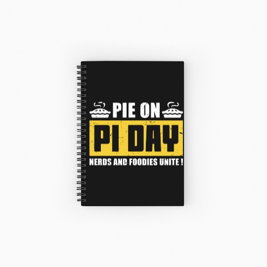 Funny Pie on Pi Day Spiral Notebooks   Ruled Line Math Spiral Notebooks   Ruled Line for Pi Day 3 14