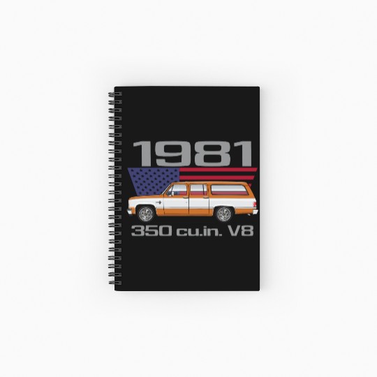 1981 Burnt Orange Spiral Notebooks   Ruled Line