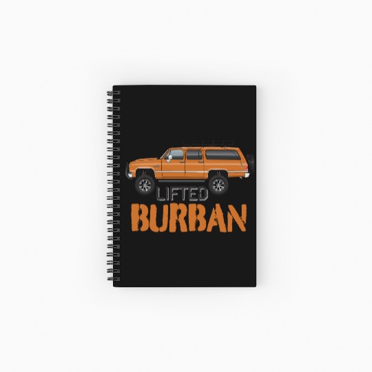 burban Burnt Orange Spiral Notebooks   Ruled Line
