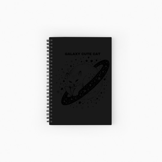 Galaxy Cut Cat Spiral Notebooks   Ruled Line