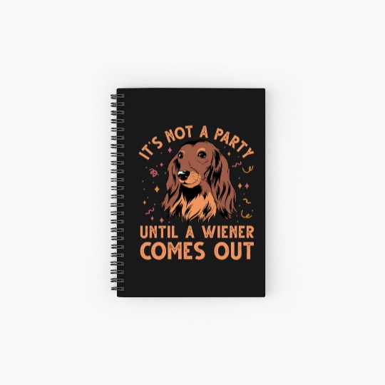 Dachshund Gift Dixie Wiener Doxie Dackel Spiral Notebooks   Ruled Line
