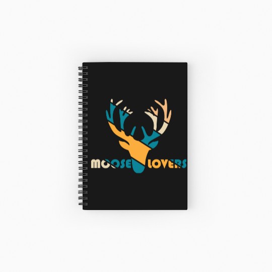 moose lovers Spiral Notebooks   Ruled Line