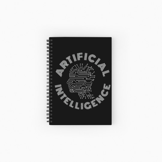 Artificial Intelligence AI machine learning Spiral Notebooks   Ruled Line