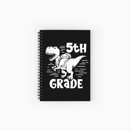 5Th Grade Dinosaur Class Grader School Pupil Spiral Notebooks   Ruled Line