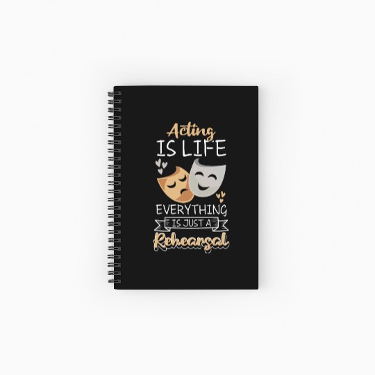 Actress Rehearsal Singer Drama Club Spiral Notebooks   Ruled Line
