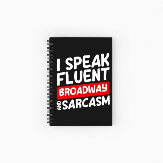 Actor Theater Fan Comedy Drama Club Spiral Notebooks   Ruled Line