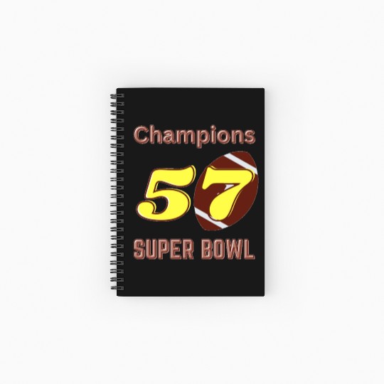 Super Bowl 57 champions Classic Spiral Notebooks   Ruled Line