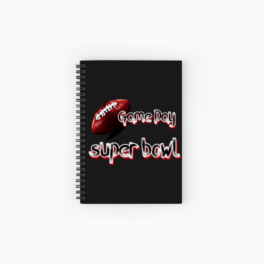 super bowl sunday Spiral Notebooks   Ruled Line