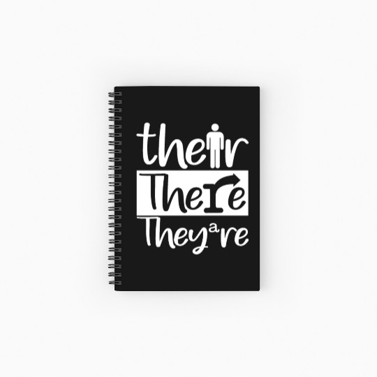 Their, There, and They're - English Teacher Correc Spiral Notebooks   Ruled Line
