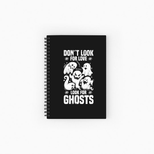 Ghost Hunters | Paranormal Ghost Hunting Gifts Spiral Notebooks   Ruled Line