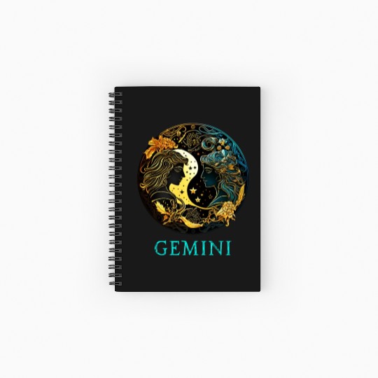 Embrace Your Gemini Identity: Gemini Pride Zodiac Spiral Notebooks   Ruled Line