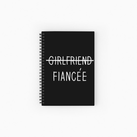 Girlfriend Fiancee Couple Engagement Engaged Spiral Notebooks   Ruled Line
