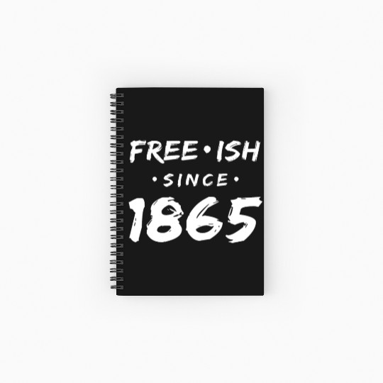 Juneteenth free since 1865 Black History US Africa Spiral Notebooks   Ruled Line