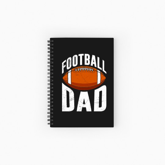 American Football Dad Spiral Notebooks   Ruled Line