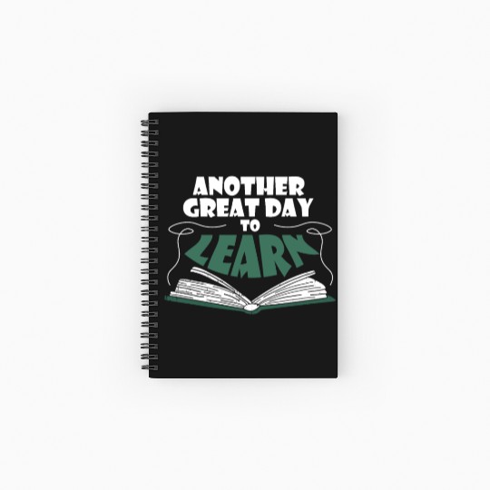 Another Great Day To Learn English Teacher Back To Spiral Notebooks   Ruled Line
