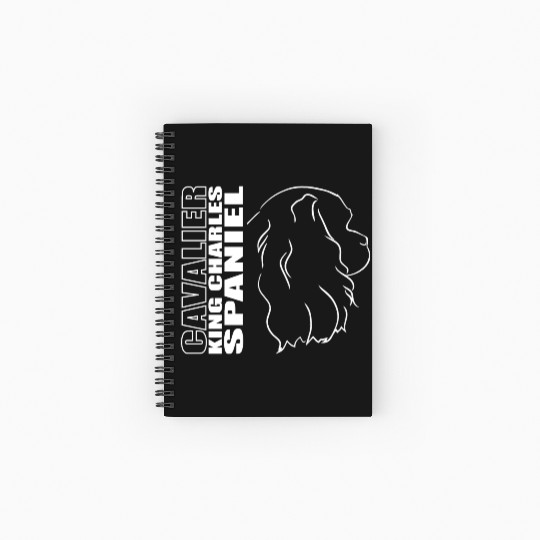 Cavalier King Charles Spaniel Profile dog mom Spiral Notebooks   Ruled Line
