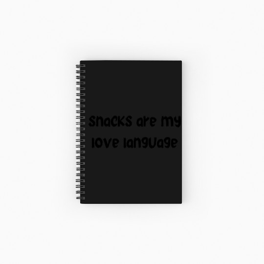 snacks are my love language Spiral Notebooks   Ruled Line