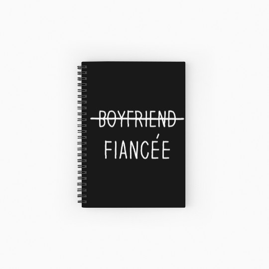 Couple Engagement Engaged Men Funny Fiancee Spiral Notebooks   Ruled Line