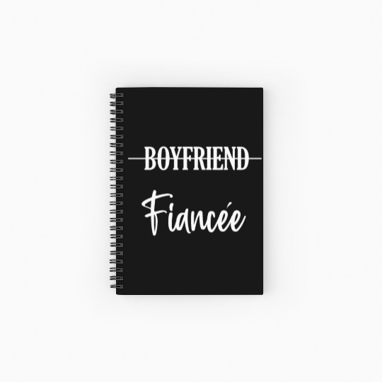 Couple Engagement Engaged Men Funny Fiancee Spiral Notebooks   Ruled Line