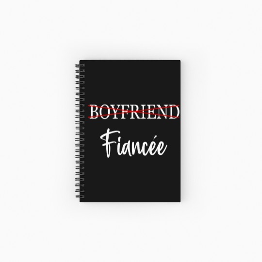 Couple Engagement Engaged Men Funny Fiancee Spiral Notebooks   Ruled Line