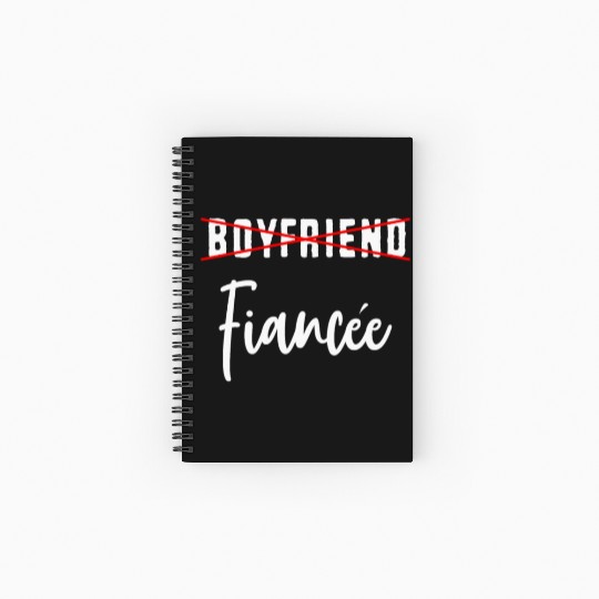 Couple Engagement Engaged Men Funny Fiancee Spiral Notebooks   Ruled Line