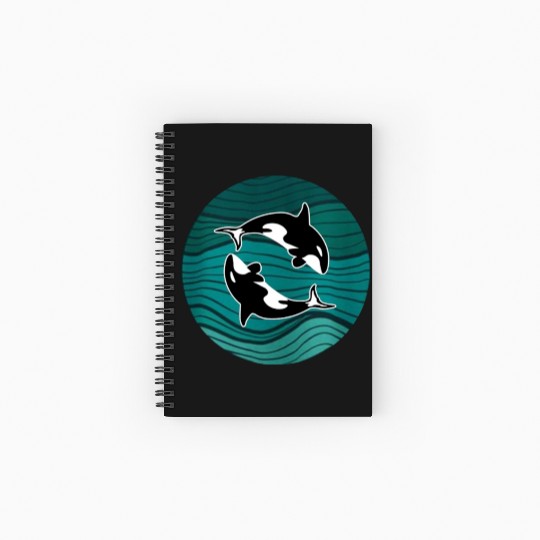 Orca Is My Valentine Life Is Better With Orca Spiral Notebooks   Ruled Line