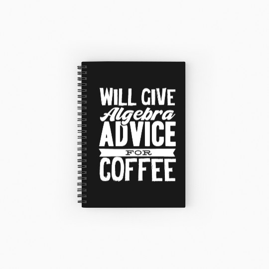 Algebra, calculus, science, mathematics Spiral Notebooks   Ruled Line