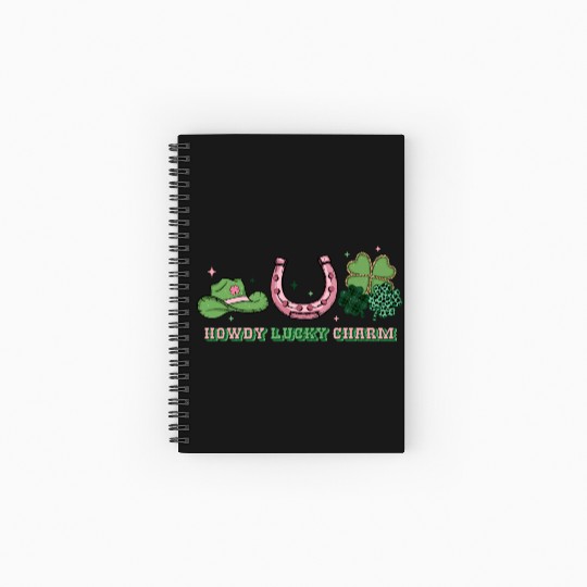 Howdy lucky charm Spiral Notebooks   Ruled Line