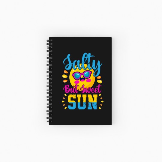 Salty But Sweet Sun Spiral Notebooks   Ruled Line