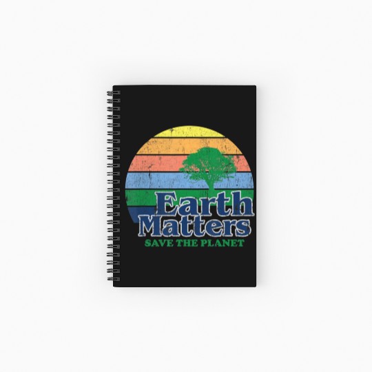 Earth Matters Spiral Notebooks   Ruled Line Earth Day Save Thet