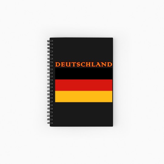Deutschland Flag Germany Souvenir Spiral Notebooks   Ruled Line